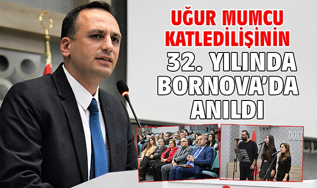 Uğur Mumcu katledilişinin 32. yılında Bornova’da anıldı