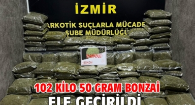102 kilo 50 gram bonzai ele geçirildi