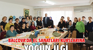 Balçova’da el sanatları kurslarına yoğun ilgi