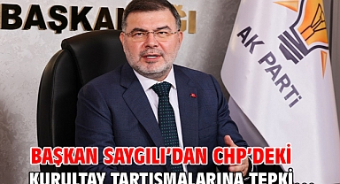 Başkan Saygılı’dan CHP’deki kurultay tartışmalarına tepki…