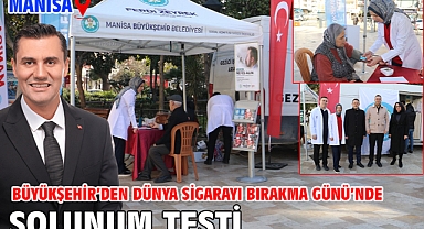 Büyükşehir'den Dünya Sigarayı Bırakma Günü'nde solunum testi