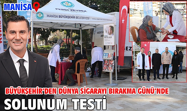 Büyükşehir'den Dünya Sigarayı Bırakma Günü'nde solunum testi