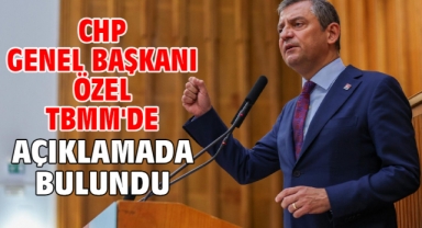 CHP Genel Başkanı Özel TBMM'de açıklamada bulundu