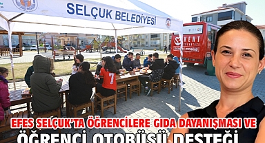 Efes Selçuk'ta öğrencilere Gıda Dayanışması ve Öğrenci Otobüsü desteği