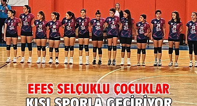 Efes Selçuklu çocuklar kışı sporla geçiriyor