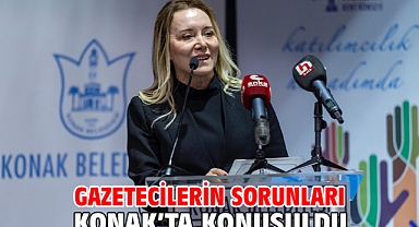 Gazetecilerin sorunları Konak’ta konuşuldu