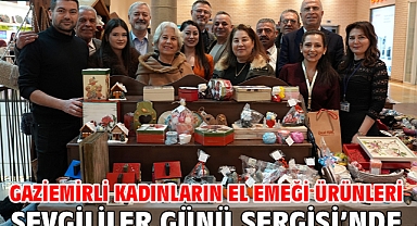 Gaziemirli kadınların el emeği ürünleri Sevgililer Günü Sergisi’nde