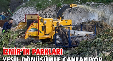 İzmir’in parkları yeşil dönüşümle canlanıyor