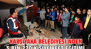 Karşıyaka Belediyesi’nden 3 bin 220 kişiye afet eğitimi