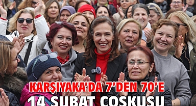 Karşıyaka’da 7’den 70’e 14 Şubat coşkusu