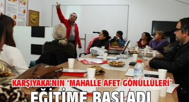 Karşıyaka’nın ‘Mahalle Afet Gönüllüleri’ eğitime başladı