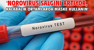'Norovirüs salgını artıyor, kalabalık ortamlarda maske kullanın'