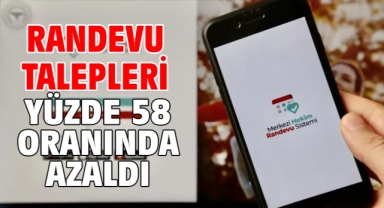 Randevu talepleri yüzde 58 oranında azaldı