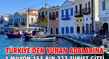 Türkiye'den Yunan adalarına 1 milyon 153 bin 727 turist gitti
