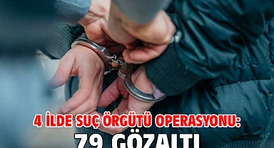 4 ilde suç örgütü operasyonu: 79 gözaltı