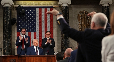 ABD Başkanı Trump'ın Kongre'de ilk konuşmasını protesto edildi