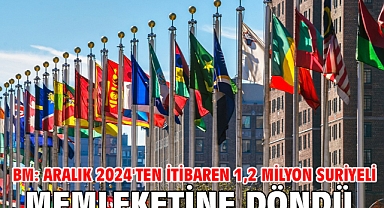BM: Aralık 2024'ten itibaren 1,2 milyon Suriyeli memleketine döndü