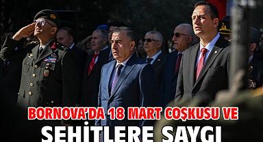 Bornova'da 18 Mart coşkusu ve şehitlere saygı