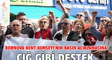 Bornova Kent Konseyi’nin basın açıklamasına çığ gibi destek
