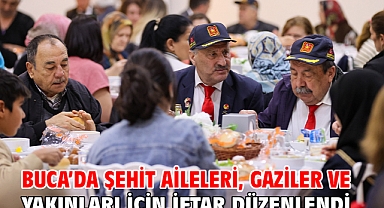 Buca’da şehit aileleri, gaziler ve yakınları için iftar düzenlendi