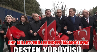 CHP milletvekillerinden İmamoğlu'na destek yürüyüşü