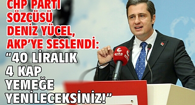 CHP Parti Sözcüsü Deniz Yücel, AKP'ye Seslendi: