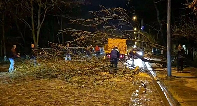 Edirne’de sağanak etkili oldu