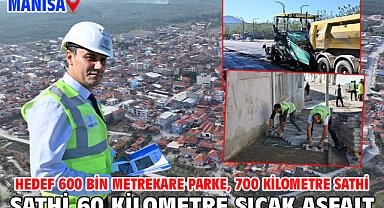 Hedef 600 Bin Metrekare Parke, 700 Kilometre Sathi 60 Kilometre Sıcak Asfalt