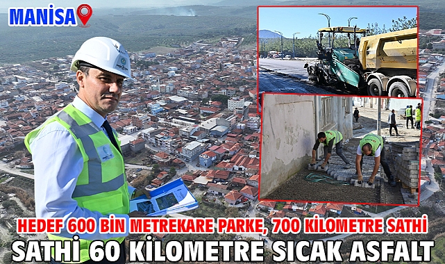 Hedef 600 Bin Metrekare Parke, 700 Kilometre Sathi 60 Kilometre Sıcak Asfalt