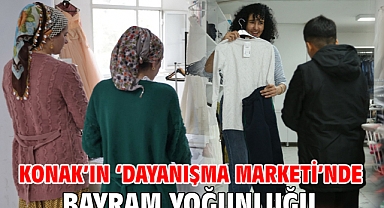 Konak’ın ‘dayanışma marketi’nde bayram yoğunluğu