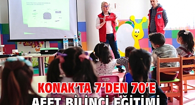 Konak’ta 7’den 70’e afet bilinci eğitimi