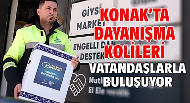 Konak’ta dayanışma kolileri vatandaşlarla buluşuyor