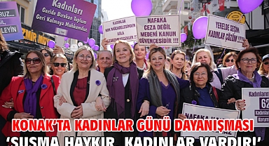 Konak’ta Kadınlar Günü dayanışması