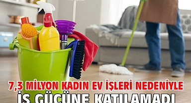 7,3 milyon kadın ev işleri nedeniyle iş gücüne katılamadı