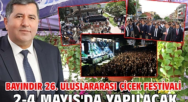Bayındır 26. Uluslararası Çiçek Festivali 2-4 Mayıs'da Yapılacak