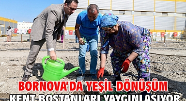 Bornova’da Yeşil Dönüşüm Kent Bostanları yaygınlaşıyor