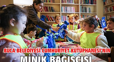 Buca Belediyesi Cumhuriyet Kütüphanesi’nin minik bağışçısı