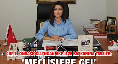 CHP'li Onbaşıoğlu'ndan AKP İlçe Başkanına tavsiye: 'Meclislere gel'