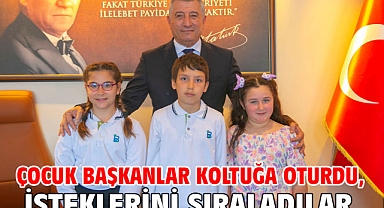 Çocuk Başkanlar Koltuğa Oturdu, İsteklerini Sıraladılar