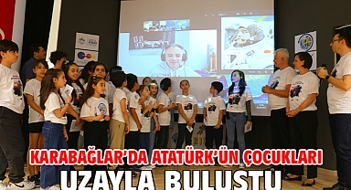 Karabağlar’da Atatürk’ün Çocukları Uzayla Buluştu