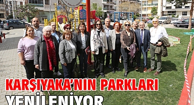 Karşıyaka’nın parkları yenileniyor