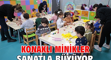 Konaklı minikler sanatla büyüyor