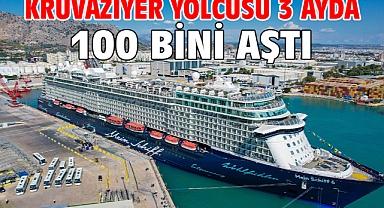 Kruvaziyer yolcusu 3 ayda 100 bini aştı