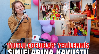 ‘Mutlu Çocuklar’ yenilenmiş sınıflarına kavuştu
