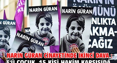 Narin Cinayetinde İkinci Dava: 3'ü çocuk, 15 kişi hakim karşısında