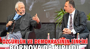 Özgürlük ve demokrasinin zinciri Bornova’da kırıldı