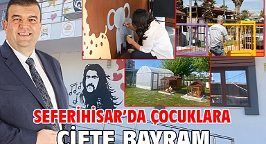 Seferihisar'da çocuklara çifte bayram