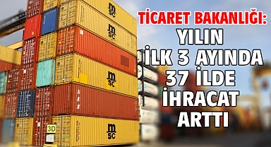 Ticaret Bakanlığı: Yılın ilk 3 ayında 37 ilde ihracat arttı