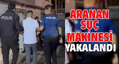 Aranan suç makinesi yakalandı