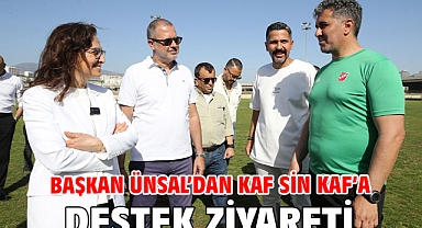 Başkan Ünsal’dan Kaf Sin Kaf’a destek ziyareti